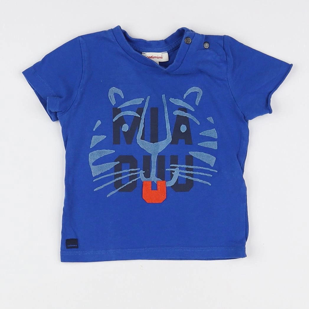 Catimini - tee-shirt bleu, multicolore - 12 mois